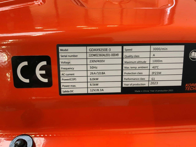 Нов Генераторска поставка Daewoo GDAX9250E-3: слика 12