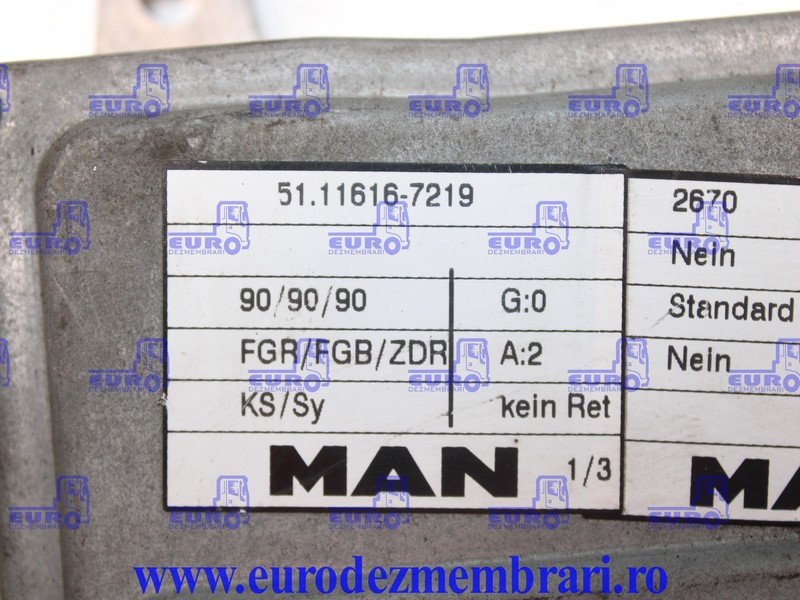 CALCULATOR MOTOR MAN LE 51.11616.7219, 51.11616.7146, 51.11616.7286 - Единица за контрола за Камион: слика 3 CALCULATOR MOTOR MAN LE 51.11616.7219, 51.11616.7146, 51.11616.7286 - Единица за контрола за Камион: слика 3