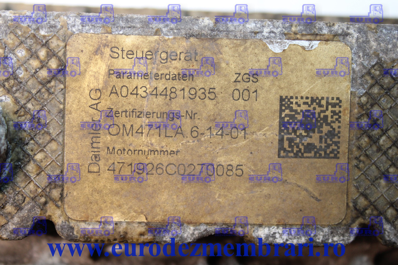 CALCULATOR MOTOR MERCEDES ACTROS OM471LA A0014466235, A0434481935 - Единица за контрола за Камион: слика 2 CALCULATOR MOTOR MERCEDES ACTROS OM471LA A0014466235, A0434481935 - Единица за контрола за Камион: слика 2