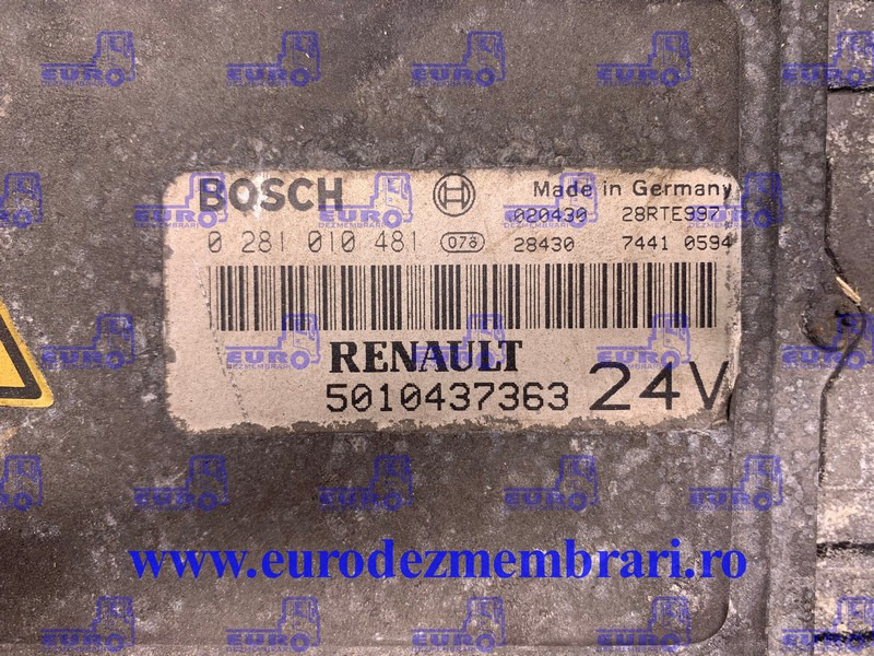 CALCULATOR MOTOR RENAULT 5010437363 - Единица за контрола за Камион: слика 2 CALCULATOR MOTOR RENAULT 5010437363 - Единица за контрола за Камион: слика 2
