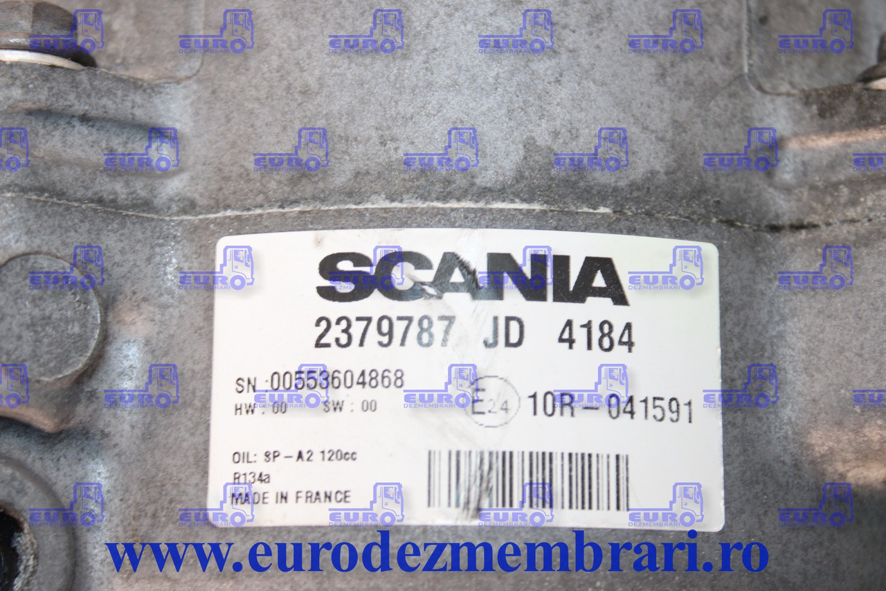 COMPRESOR CLIMA STATIONARE SCANIA 2379787 - Компресор на клима уред за Камион: слика 2 COMPRESOR CLIMA STATIONARE SCANIA 2379787 - Компресор на клима уред за Камион: слика 2