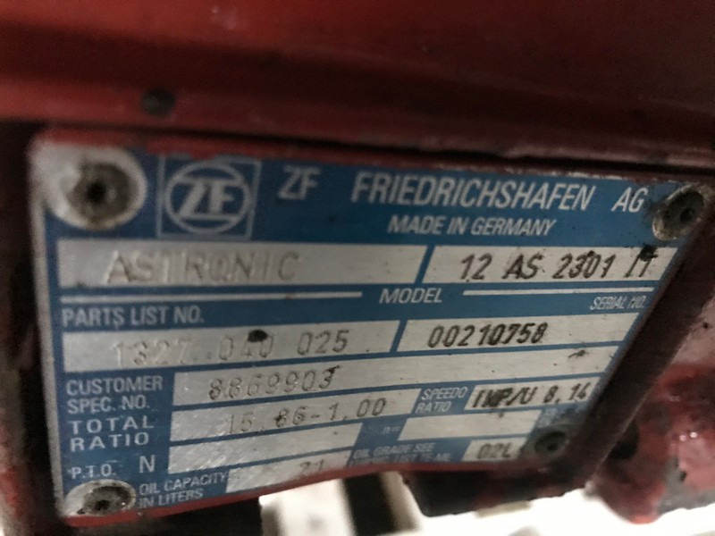 CUTIE DE VITEZE ZF 12 AS 2301 IT R=15,86-1,00 - Менувач за Камион: слика 3 CUTIE DE VITEZE ZF 12 AS 2301 IT R=15,86-1,00 - Менувач за Камион: слика 3