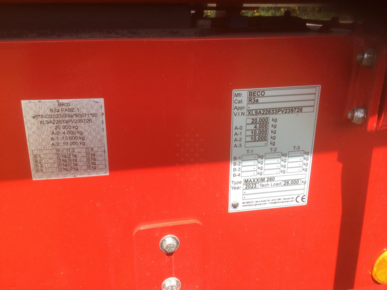 Beco Maxxim 260 - Кипер приколка: слика 5 Beco Maxxim 260 - Кипер приколка: слика 5