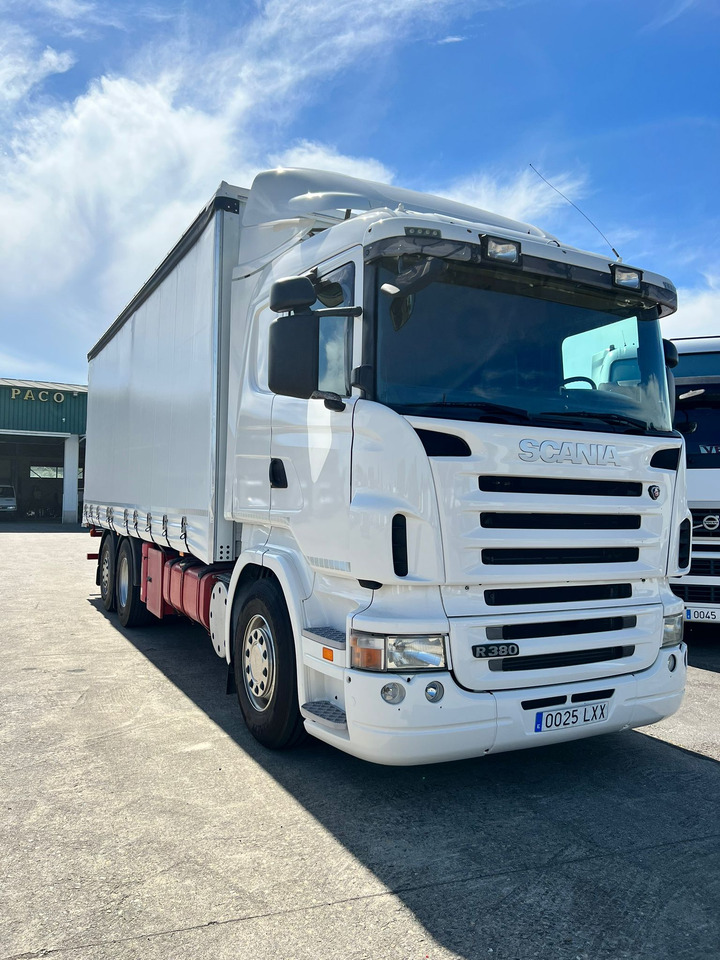 CAMION SCANIA 380 CON CARRETILLA MOFFET M4 - Камион со церада: слика 2 CAMION SCANIA 380 CON CARRETILLA MOFFET M4 - Камион со церада: слика 2