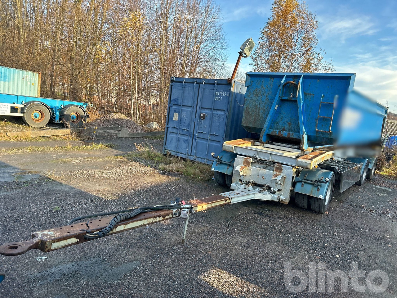 HÜFFERMANN HSA 30.60L med CMT flak - Транспортер на контејнер/ Приколка со променливо тело: слика 1 HÜFFERMANN HSA 30.60L med CMT flak - Транспортер на контејнер/ Приколка со променливо тело: слика 1