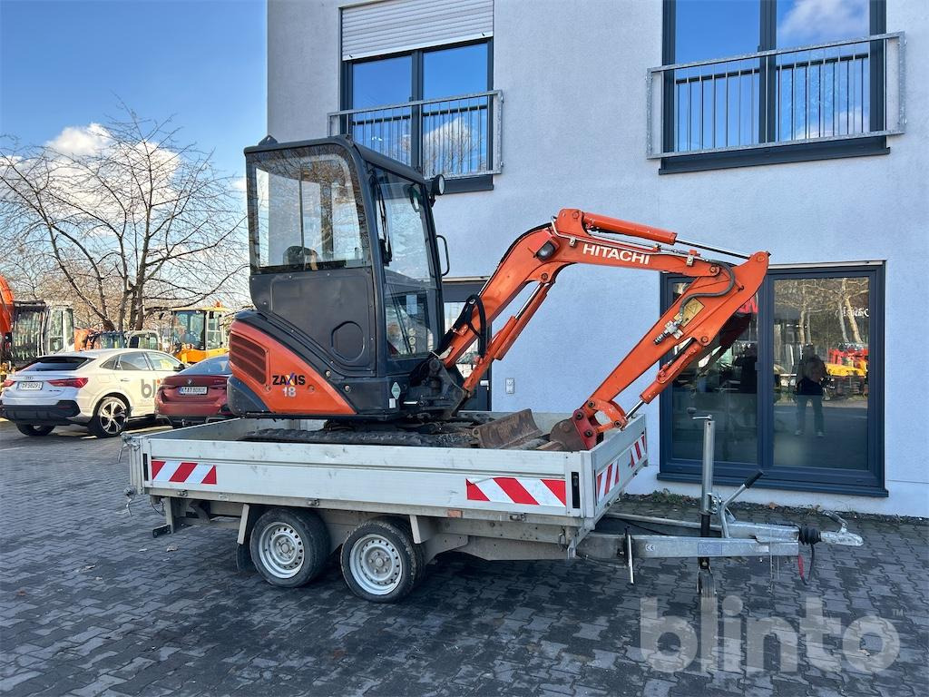 Hitachi Zaxis 18 CLR - Meyer Fahrzeugbau - Dreiseitenkipper 3 t - Мини багер: слика 2 Hitachi Zaxis 18 CLR - Meyer Fahrzeugbau - Dreiseitenkipper 3 t - Мини багер: слика 2