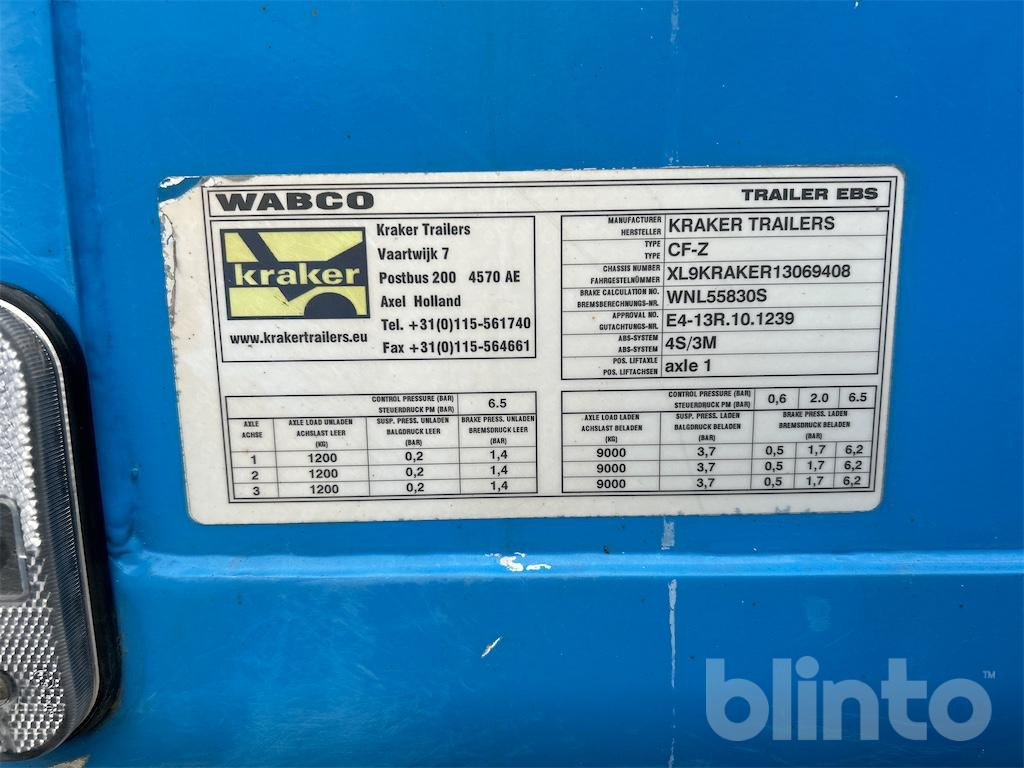 KRAKER CF-200 (2013) - Полуприколка со подвижен под за истовар: слика 5 KRAKER CF-200 (2013) - Полуприколка со подвижен под за истовар: слика 5