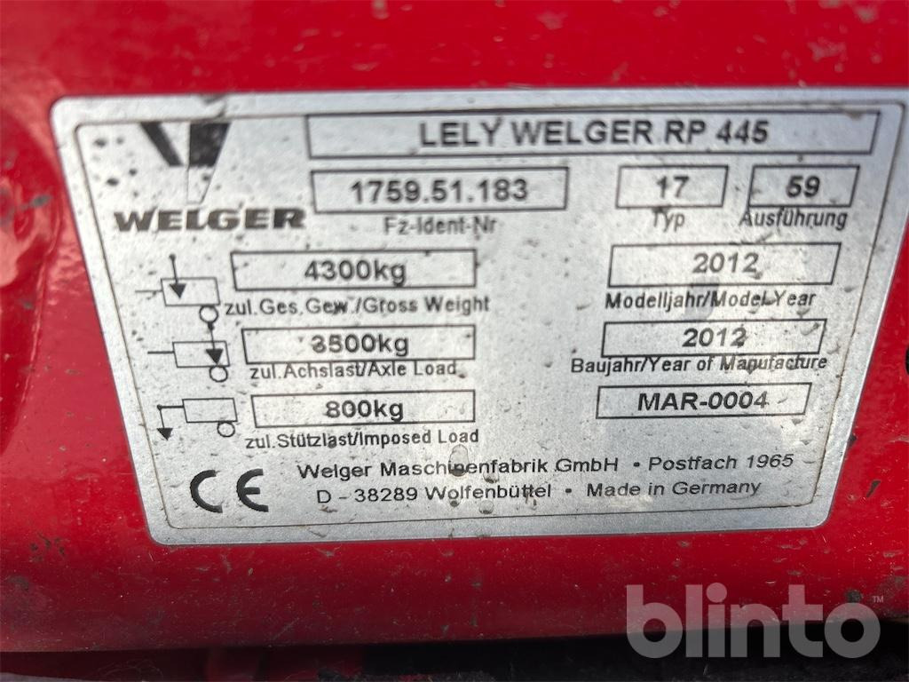 Lely Welger RP 445 (2012) - Балирка за тркалезни бали: слика 5 Lely Welger RP 445 (2012) - Балирка за тркалезни бали: слика 5