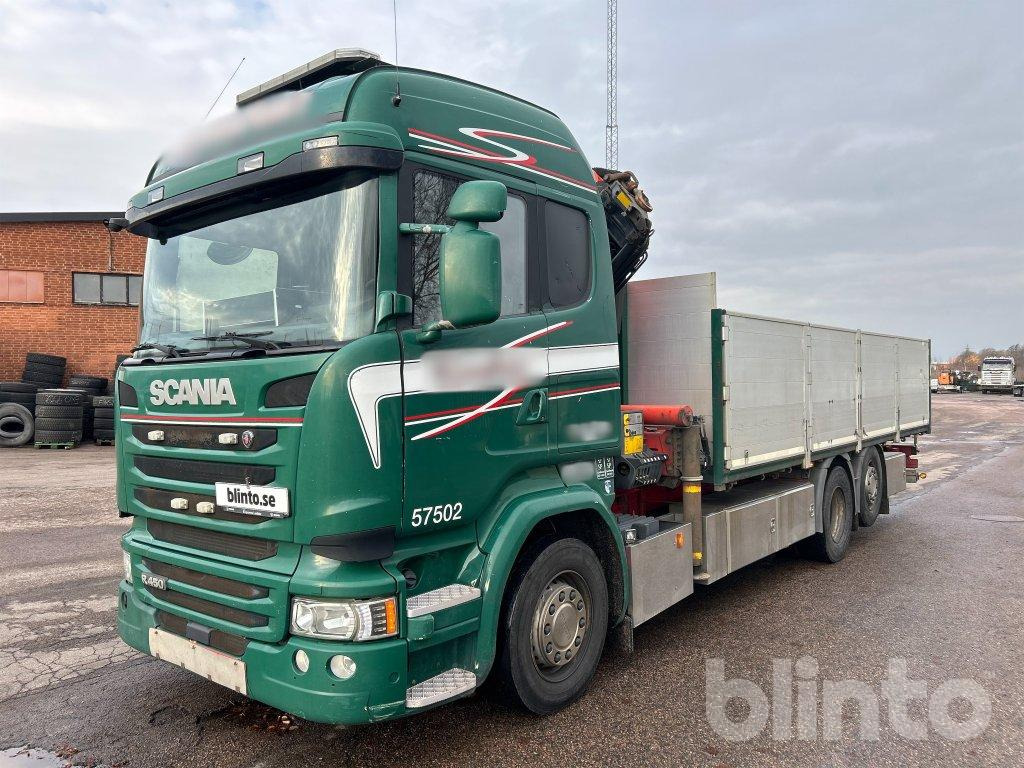 Scania R450 6x2*4 Palfinger PK22002 EH - Камион со платформа, Камион со кран: слика 1 Scania R450 6x2*4 Palfinger PK22002 EH - Камион со платформа, Камион со кран: слика 1