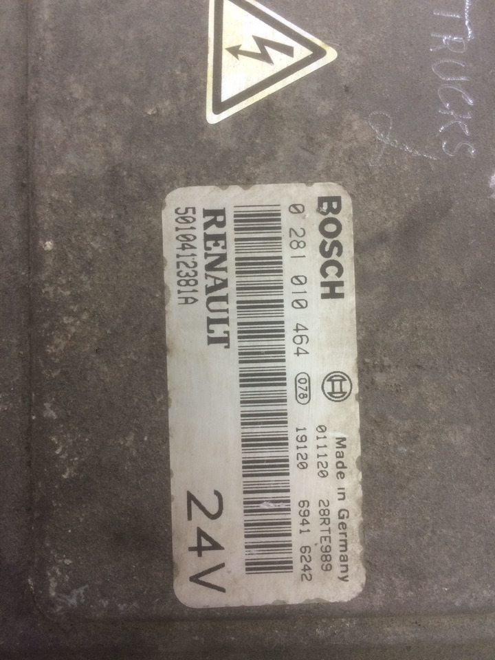 CENTRALINA MOTORE EDC - RENAULT PREMIUM - RIF. RENAULT 5010412381A - RIF. BOSCH 0281010464 - Единица за контрола: слика 2 CENTRALINA MOTORE EDC - RENAULT PREMIUM - RIF. RENAULT 5010412381A - RIF. BOSCH 0281010464 - Единица за контрола: слика 2