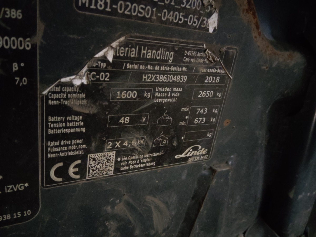 Linde E16C-02 - Електричен вилушкар: слика 5 Linde E16C-02 - Електричен вилушкар: слика 5