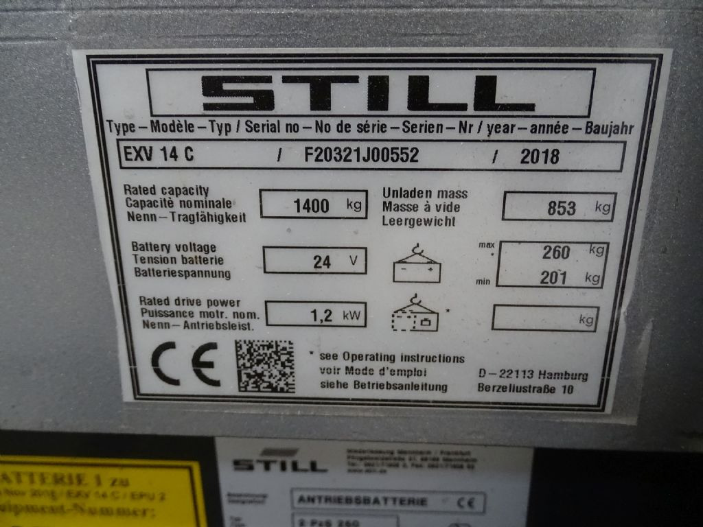 Still EXV14C - Сложувач: слика 5 Still EXV14C - Сложувач: слика 5