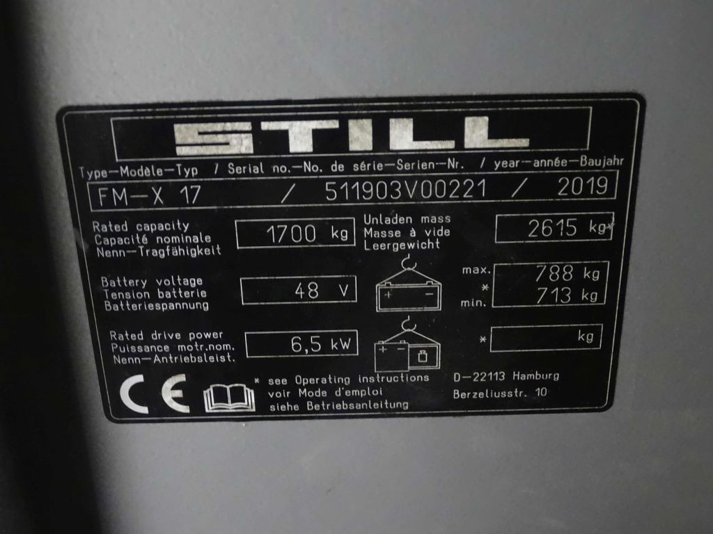 Still FM-X17 - Вилушкар со подигнување: слика 5 Still FM-X17 - Вилушкар со подигнување: слика 5