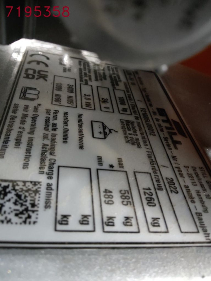 Still LTX-FF10/BATT.NEU - Тракторче за влечење: слика 5 Still LTX-FF10/BATT.NEU - Тракторче за влечење: слика 5