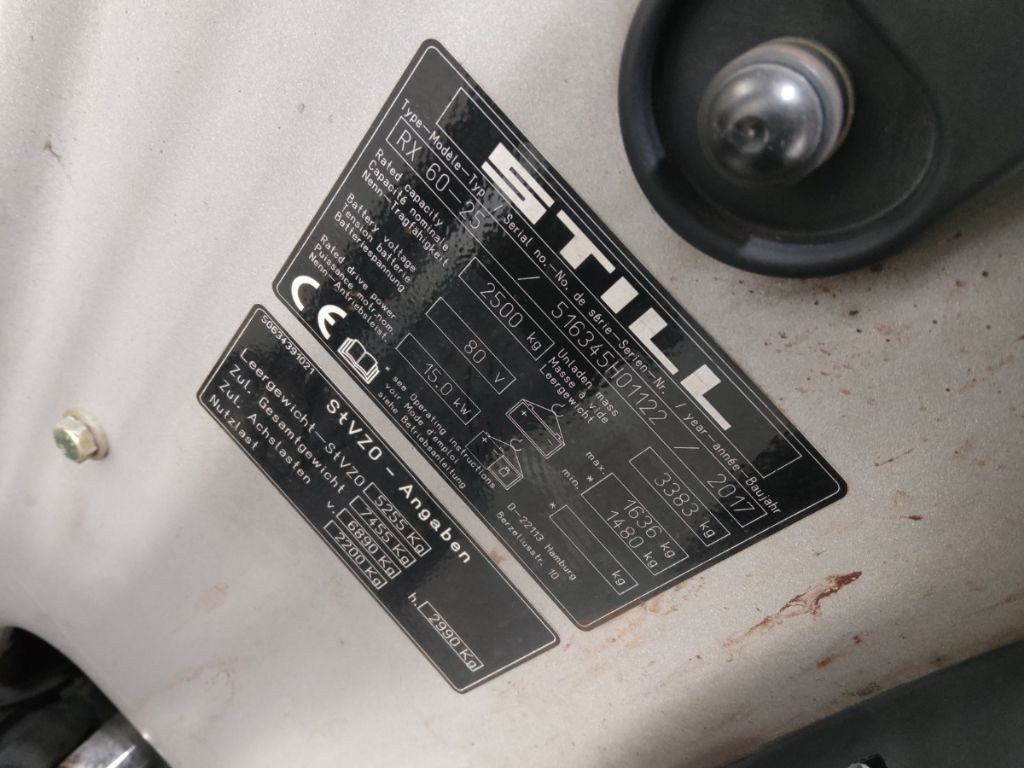 Still RX60-25 - Електричен вилушкар: слика 5 Still RX60-25 - Електричен вилушкар: слика 5