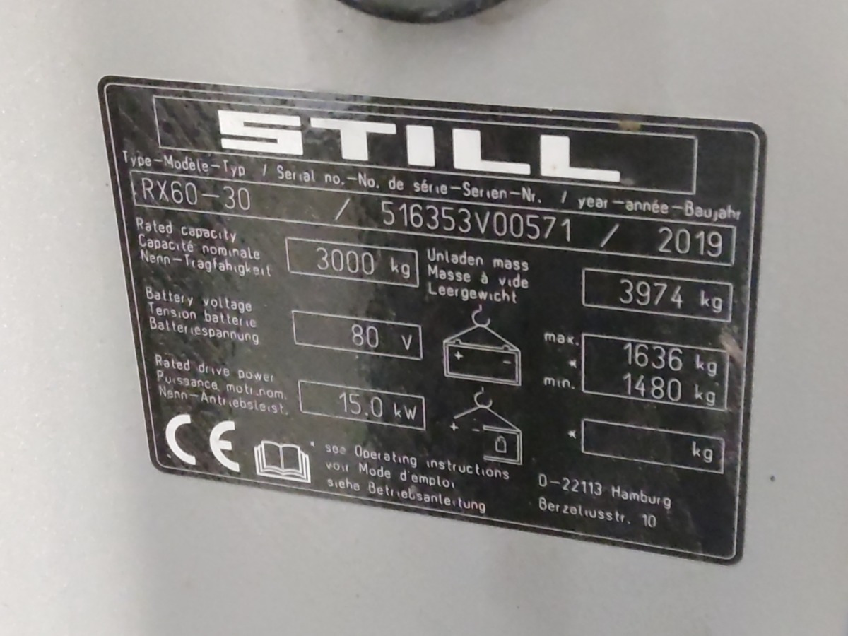 Електричен вилушкар Still RX60-30: слика 9