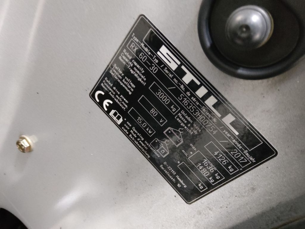 Still RX60-30 - Електричен вилушкар: слика 5 Still RX60-30 - Електричен вилушкар: слика 5