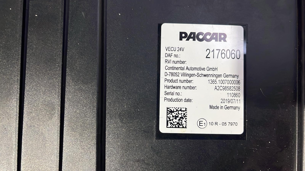 DAF XF CF VECU Control Unit Module 2176060 - Единица за контрола: слика 4 DAF XF CF VECU Control Unit Module 2176060 - Единица за контрола: слика 4