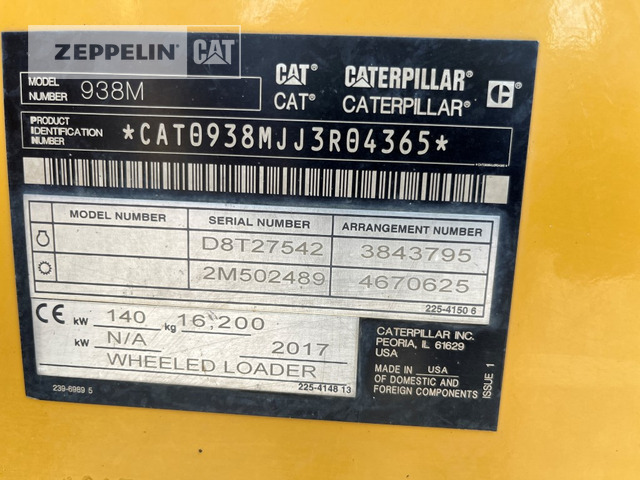 Натоварувач на тркала Cat 938M: слика 39