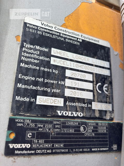 Volvo L110H - Натоварувач на тркала: слика 5 Volvo L110H - Натоварувач на тркала: слика 5