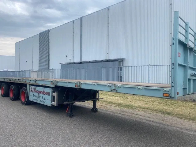 Floor open oplegger 3 asser uitschuifbaar, 2 x stuur, 1 x liftas - Полуприколка платформа: слика 2 Floor open oplegger 3 asser uitschuifbaar, 2 x stuur, 1 x liftas - Полуприколка платформа: слика 2