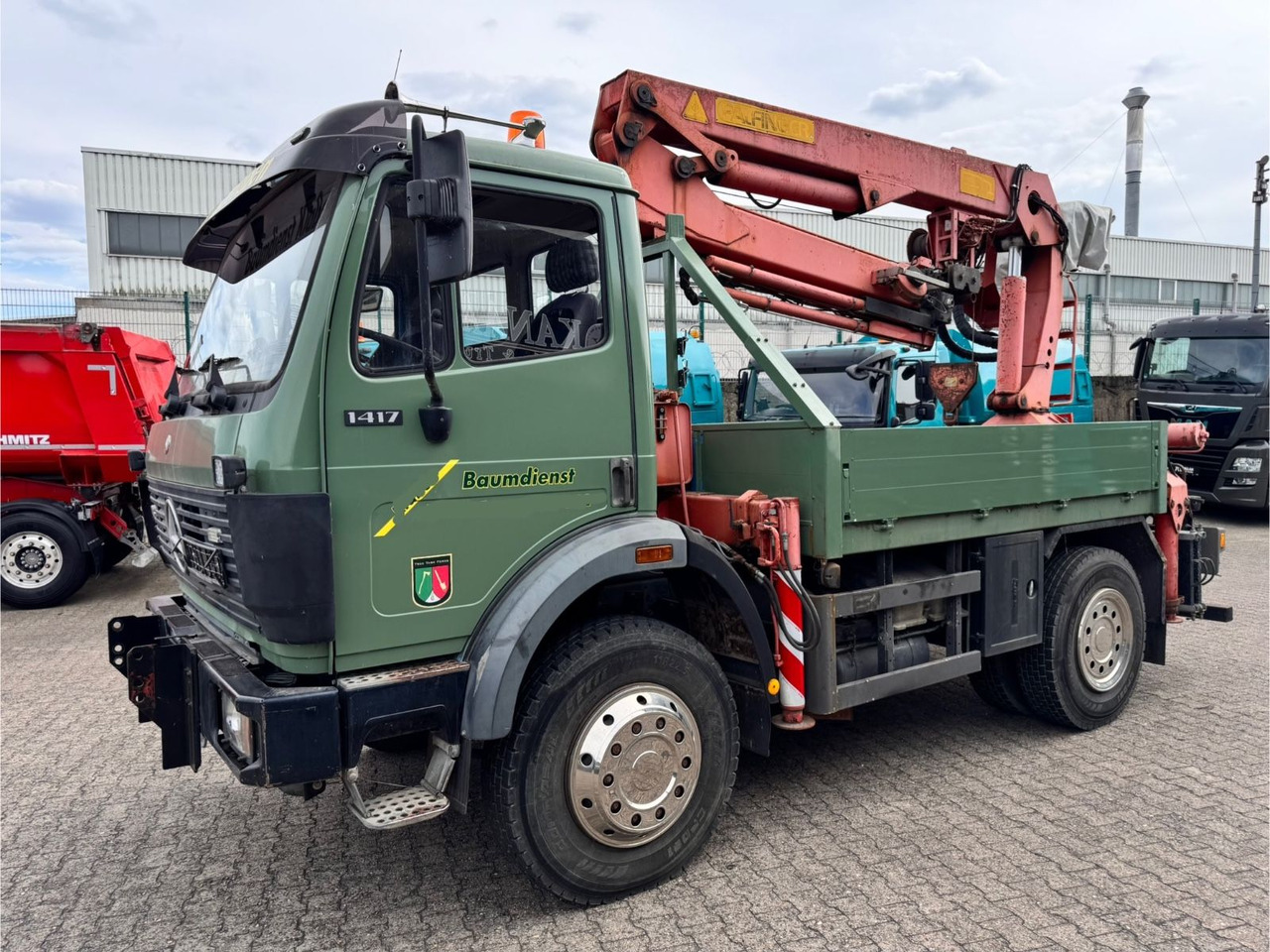 Mercedes-Benz 1417 AK Allrad Palfinger Montagekran 17,7m 64TKM - Камион со кран: слика 3 Mercedes-Benz 1417 AK Allrad Palfinger Montagekran 17,7m 64TKM - Камион со кран: слика 3