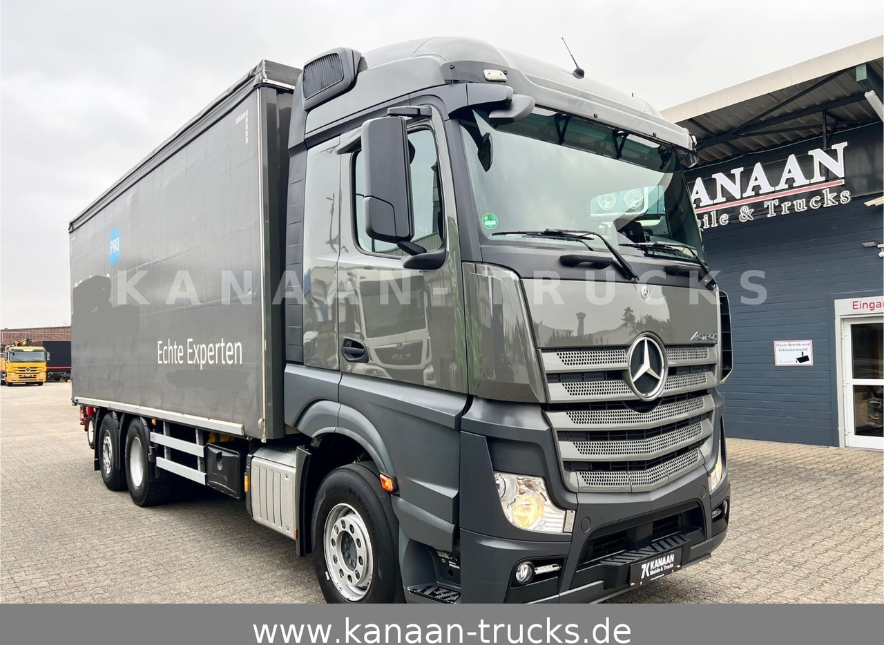 Mercedes-Benz 2548 Actros 6x2 Pritsche Moffet Mitnahme stapler - Камион со кран: слика 1 Mercedes-Benz 2548 Actros 6x2 Pritsche Moffet Mitnahme stapler - Камион со кран: слика 1